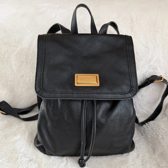 MARC BY MARC JACOBS Black Pebble Leather Backpack main image 5